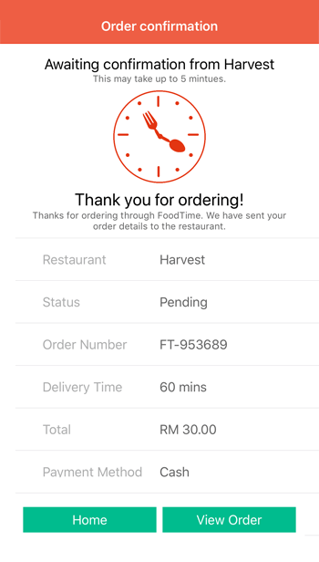 FoodTime Food Delivery App Malaysia